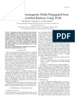 Modelling Electromagnetic Fields Propagated From An AC Electrified Railway Using TLM