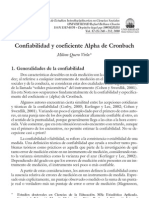 Confiabilidad y Coeficiente Alpha de Cronbach