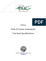 Civics Eoc Assessment Test Item Specifications 1