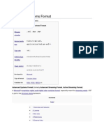 Advanced Systems Format