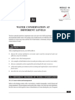 Water Conservation at Different Levels: Module - 8A