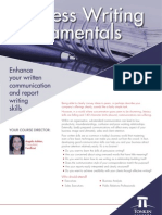 Business Writing Fundamentals