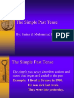 The Simple Past Tense: By: Sarina & Muhammad Fazli