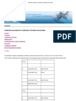 Calibration Procedure For Calibration of External Micrometer PDF