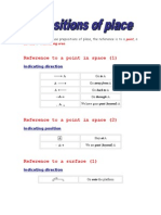 Prepositions of Place