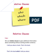 Relative Clauses Pre-Intermediate