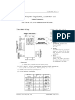 The 8085 Chip: Ee309: Computer Organization, Architecture and Microprocessors