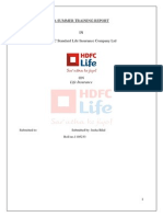 A Summer Training Report On HDFC Life