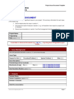 Issue Document Template