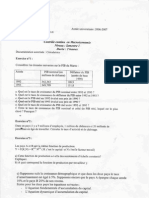 Macroéconomie - Contrôle Continu 2006/2007