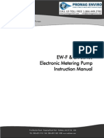 Walchem Pump EW-F Series Manual, EWB, EWC