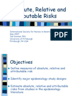 Absolute, Relative and Attributable Risks