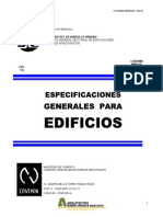 Especificaciones Generales para Edificios Covenin 1750-1987 PDF