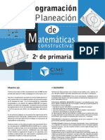 Programacion y Planeacion de Las Matematicas Constructivas 2° Grado Primaria