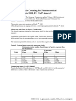 EUGMP Annex 1 Update 2008 Particle Counting