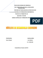 Nucleos de Desarrollo Endogeno en Venezuela