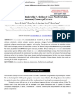 Antioxidant & Antimicrobial Activities of Cocos Nucifera Linn. (Arecaceae) Endocarp Extracts