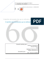 Groupe N°37 - La Gestion de Production Par La Méthode Six Sigma