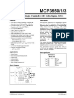 Low-Power, Single-Channel 22-Bit Delta-Sigma Adcs: Features Description