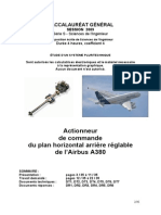 Bac SSI 2009 Actionneur Commande Vol A380