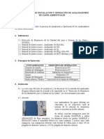 Procedimiento de Instalacion y Operacion de Analizadores de Gases Ambientales