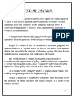 Budgetary Control of India