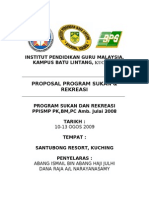 Kertas Kerja Kem Persediaan Sukan Dan Rekreasi PPISMP PK, BM, PC JULAI 08