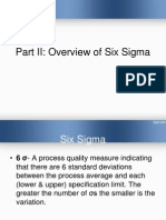 Part II: Overview of Six Sigma