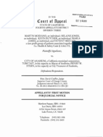 G048303 (Patients' Request For Judicial Notice) Modiano v. City of Anaheim (California Disabled Persons Act) Request For Judicial Notice