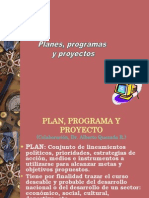 Planes, Programas y Proyectos