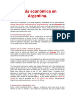 Crisis Económica en Argentina