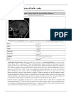 Amyotrophic Lateral Sclerosis