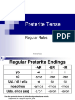 Preterite Tense Notes