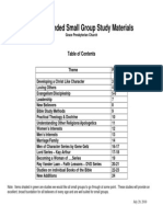 Recommended Small Group Study Materials