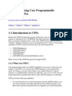 Ansys User Programmable Features (UPFs) .