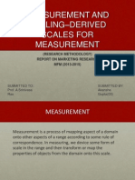 Measuement and Scaling