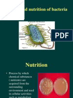 Growth and Nutrition of Bacteria