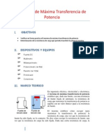 Teorema de Maxima Transferencia de Potencia