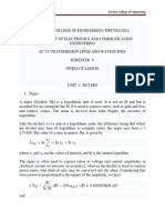 Transmission Lines and Waveguides Notes PDF