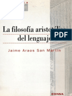 Filosofia Artistotélica Del Lenguaje