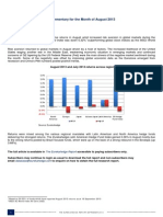 Eurekahedge September 2013 - Hedge Fund Performance Commentary For The Month of August 2013