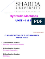 UNIT-I & II Hydraulic Machine. Up Dated. PPT - By. Dr. Subhash Kamal