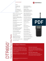 Motorola DTR650 Spec Sheet