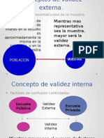 Conceptos de Validez Externa