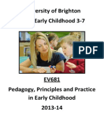 University of Brighton PGCE Early Childhood 3-7