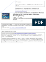 Phytochemicals of Cranberries and Cranberry Products Characterization, Potential Health Effects, and Processing Stability