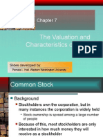 Chapter 07 Valuation & Characteristics of Stocks