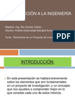 Elementos de Un Proyecto de Investigación