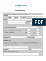 In-Year Application Form