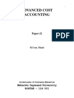 Advanced Cost Accounting-Final